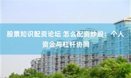 股票知识配资论坛 怎么配资炒股：个人资金与杠杆协同
